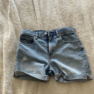 everlane denim shorts
